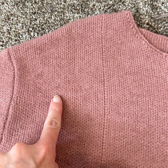 Nancy Yang New York NWt Women's Size Large Pom Heavy Knit Sweater Artsy - Picture 7 of 14